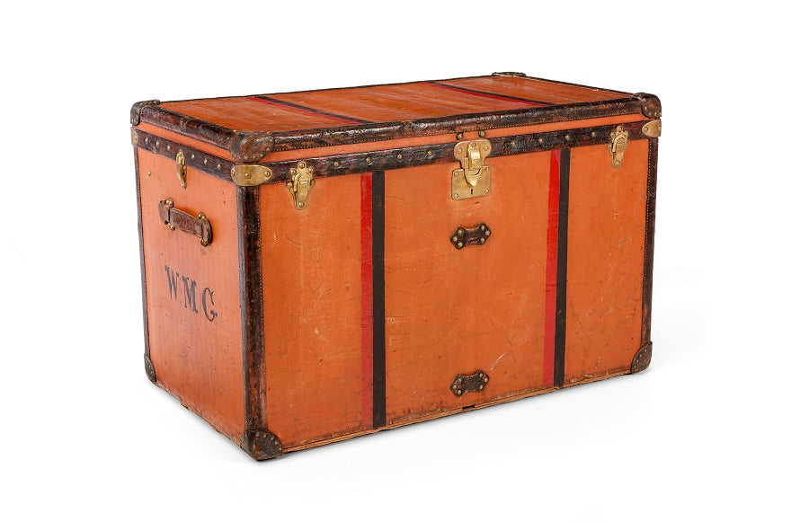 Louis Vuitton Vuittonite Orange Steamer Trunk