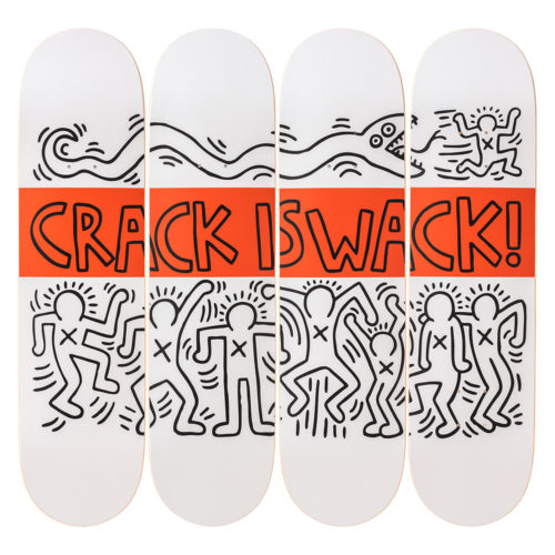 Keith Haring- Crack is Wack-Skateboard