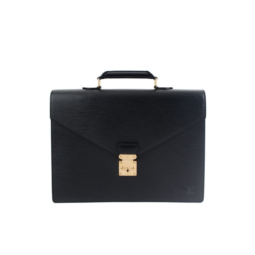 Louis Vuitton Conseiller Black Epi Briefcase