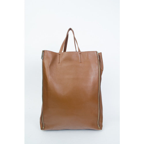 Celine Vertical Gusset Cabas Tote Camel - aptiques by Authentic PreOwned