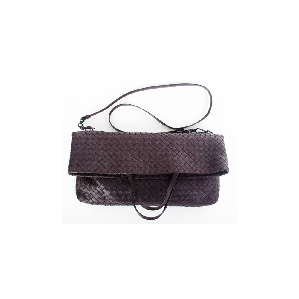Bottega Veneta Intrecciato Foldover Crossbody - aptiques by Authentic PreOwned