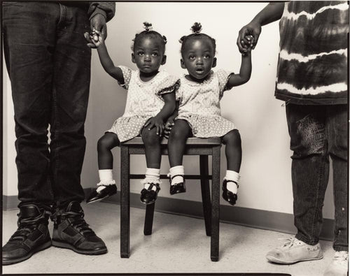 Vashira and Tashira Hargrove, Twins in help shelter, New York 1993 - aptiques by Authentic PreOwned