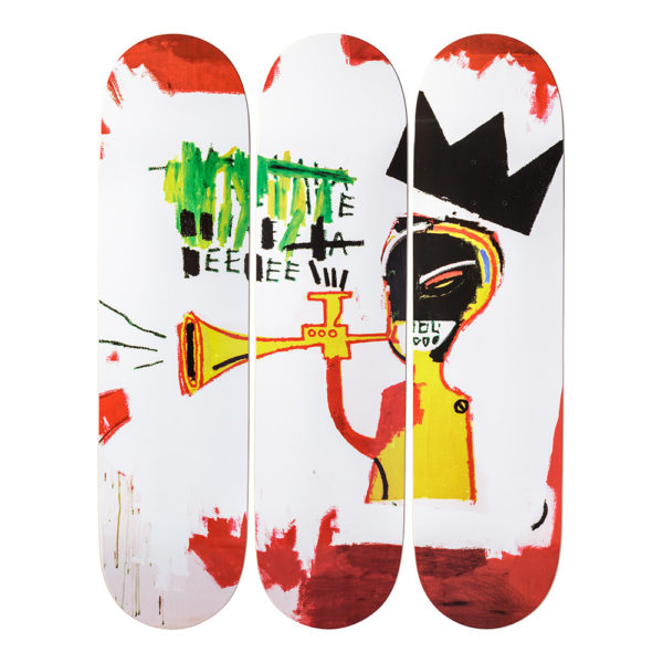 Jean-Michel Basquait- Trumpet-Skateboards
