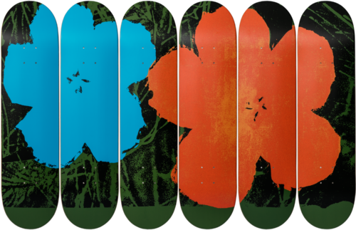 Andy Warhol-Flowers-Skateboards