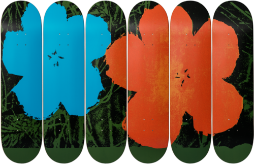 Andy Warhol-Flowers-Skateboards - aptiques by Authentic PreOwned