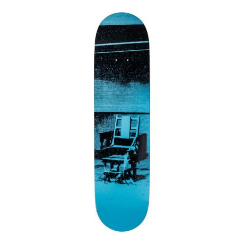 Andy Warhol-Electric Chair Blue-Skateboard - aptiques by Authentic PreOwned