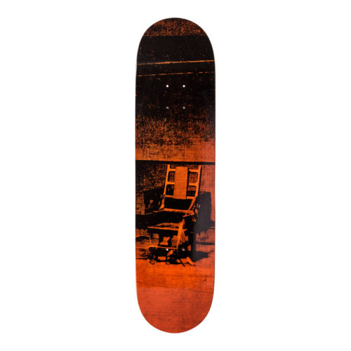 Andy Warhol-Electric Chair Orange-Skateboard - aptiques by Authentic PreOwned