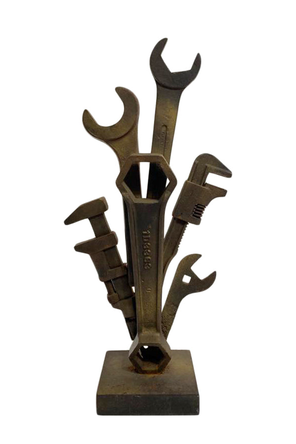 Metal Industrial Tool Sculpture By Ted Oberman - aptiques by Authentic PreOwned