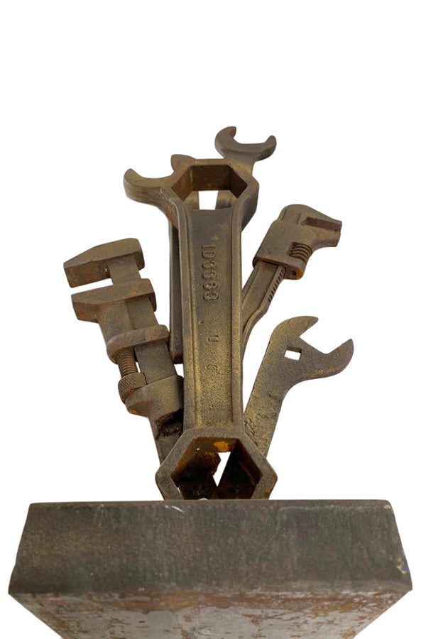 Metal Industrial Tool Sculpture By Ted Oberman - aptiques by Authentic PreOwned