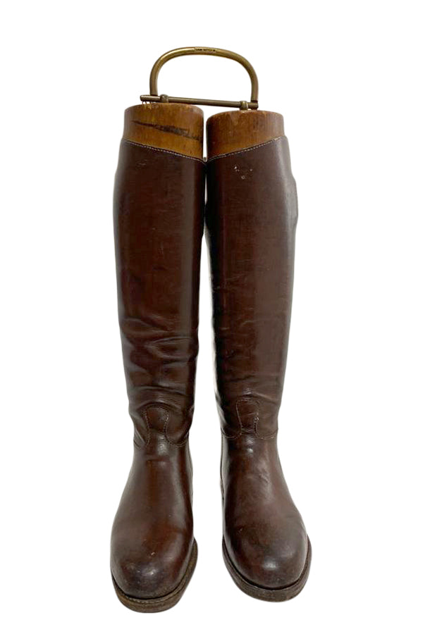 Vintage Riding Boots (Louis Vuitton Brass handle)