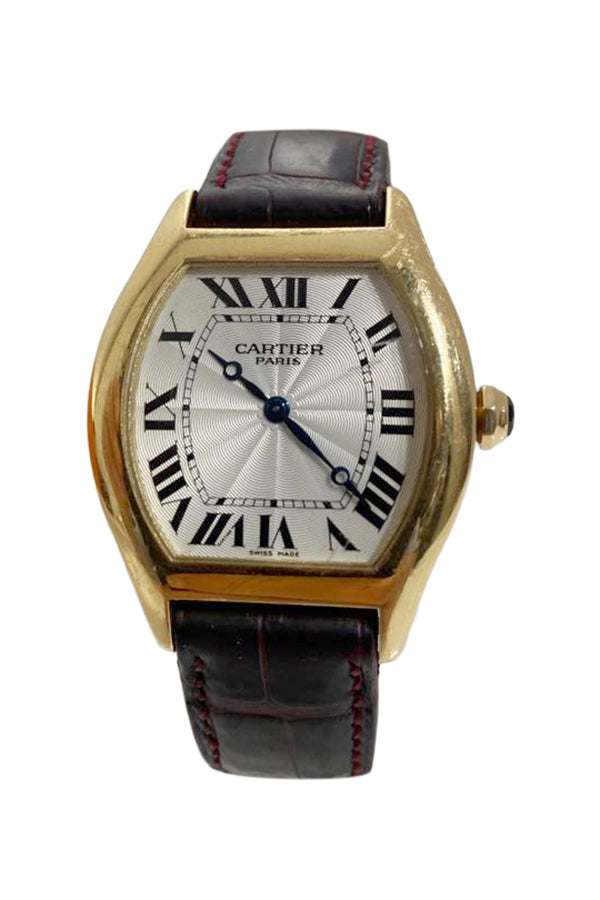 Cartier Tortue Watch 18K Gold and Stainless Steel