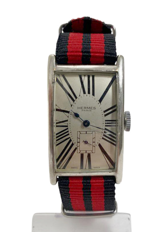 Hermes- Vintage- Art Deco- Rectangular Watch - aptiques by Authentic PreOwned
