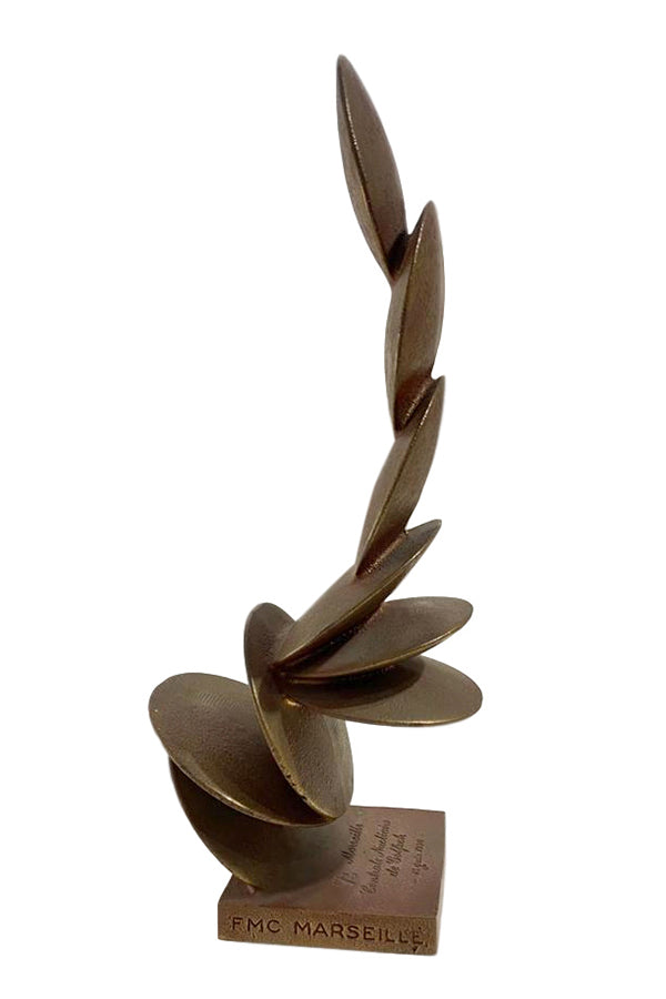 Modernist Abstract Bronze Sculpture - aptiques by Authentic PreOwned