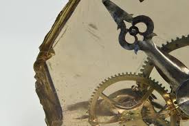 Poured Resin Sculpture W/ Embedded Clock Parts - aptiques by Authentic PreOwned