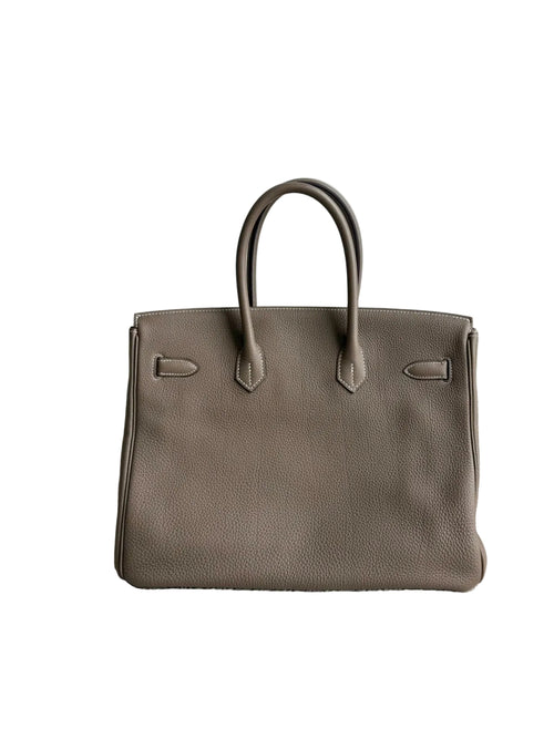 Hermes Togo Birkin 35 Etoupe - aptiques by Authentic PreOwned