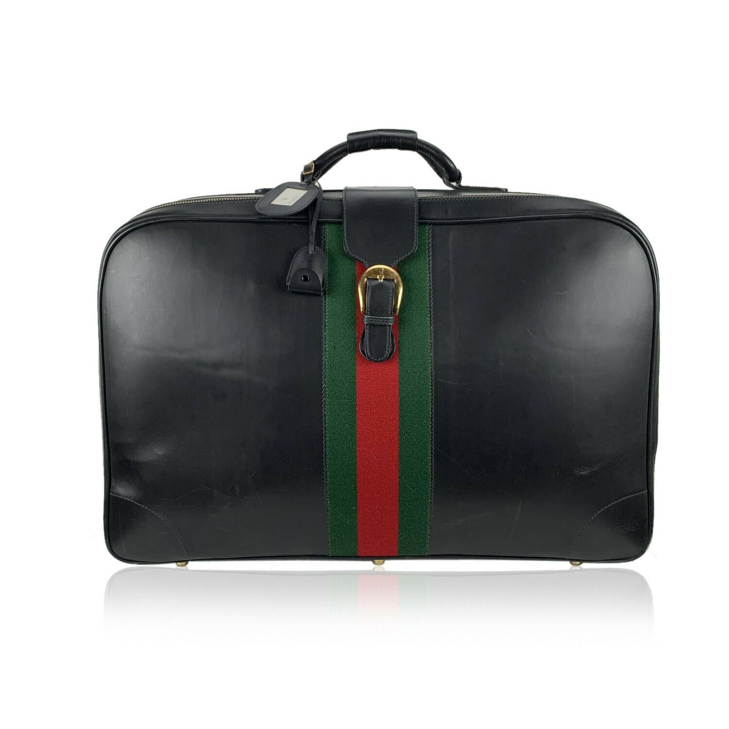 Gucci  Vintage Leather Suitcase - aptiques by Authentic PreOwned