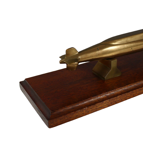 Vintage Bronze Submarine Sculpture - aptiques by Authentic PreOwned
