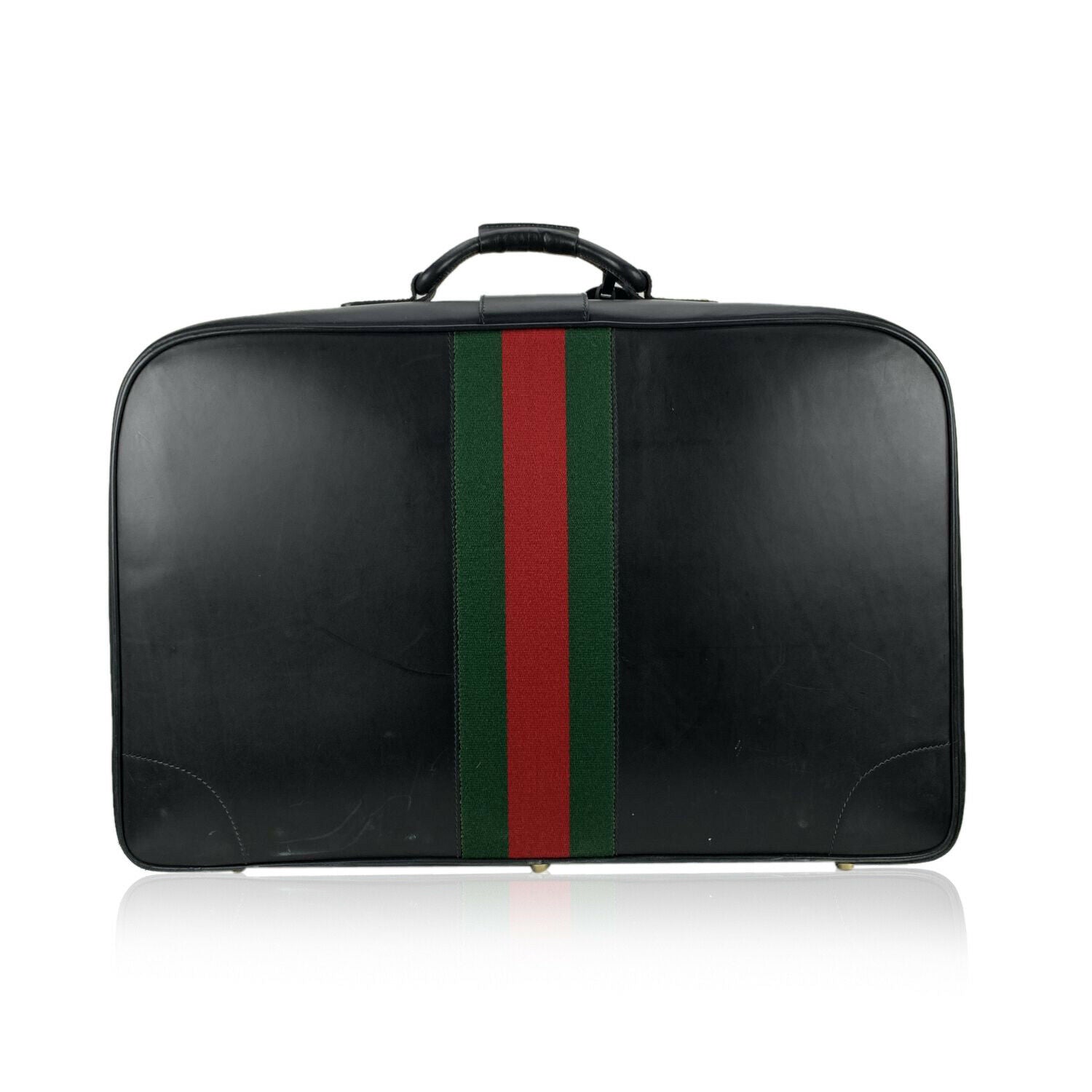 Gucci  Vintage Leather Suitcase - aptiques by Authentic PreOwned