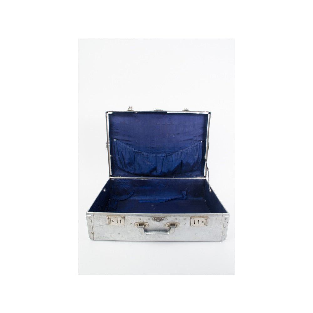 Vintage Aluminum Suitcase - aptiques by Authentic PreOwned