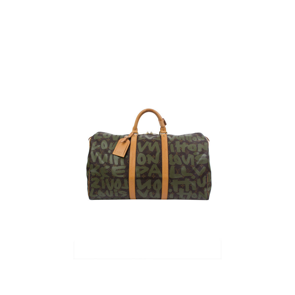 Graffiti Keepall 50 Duffle Bag (Authentic Pre-Owned)