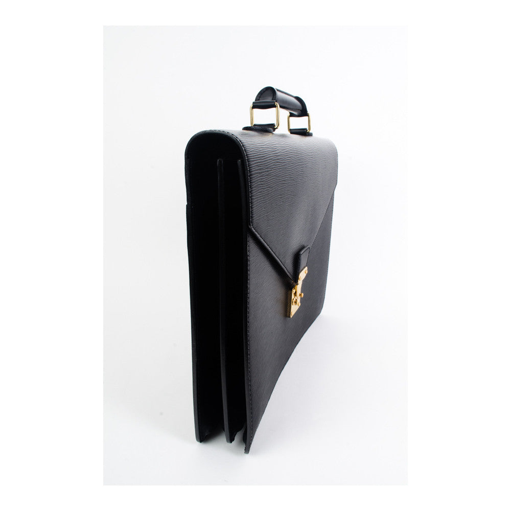 Louis Vuitton Conseiller Black Epi Briefcase