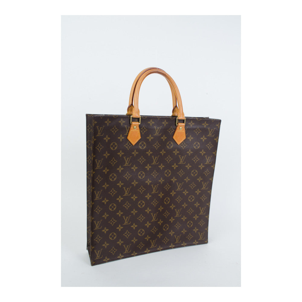 Louis Vuitton Sac Plat Monogram Large Tote Handbag