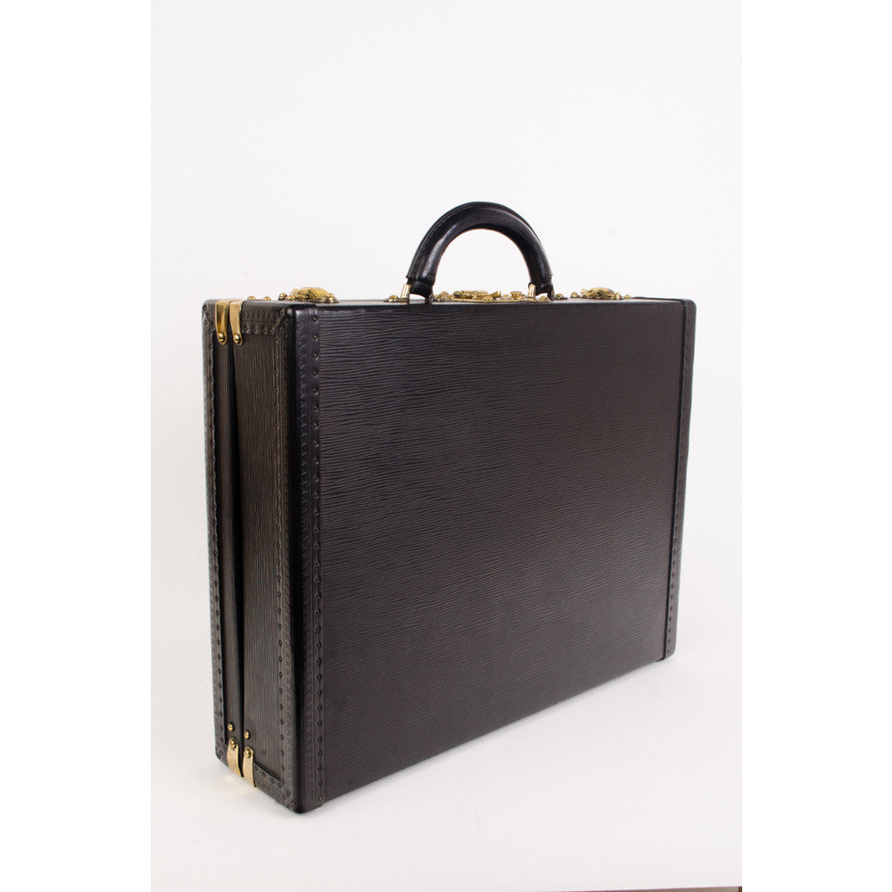 Louis Vuitton Black President Epi Briefcase