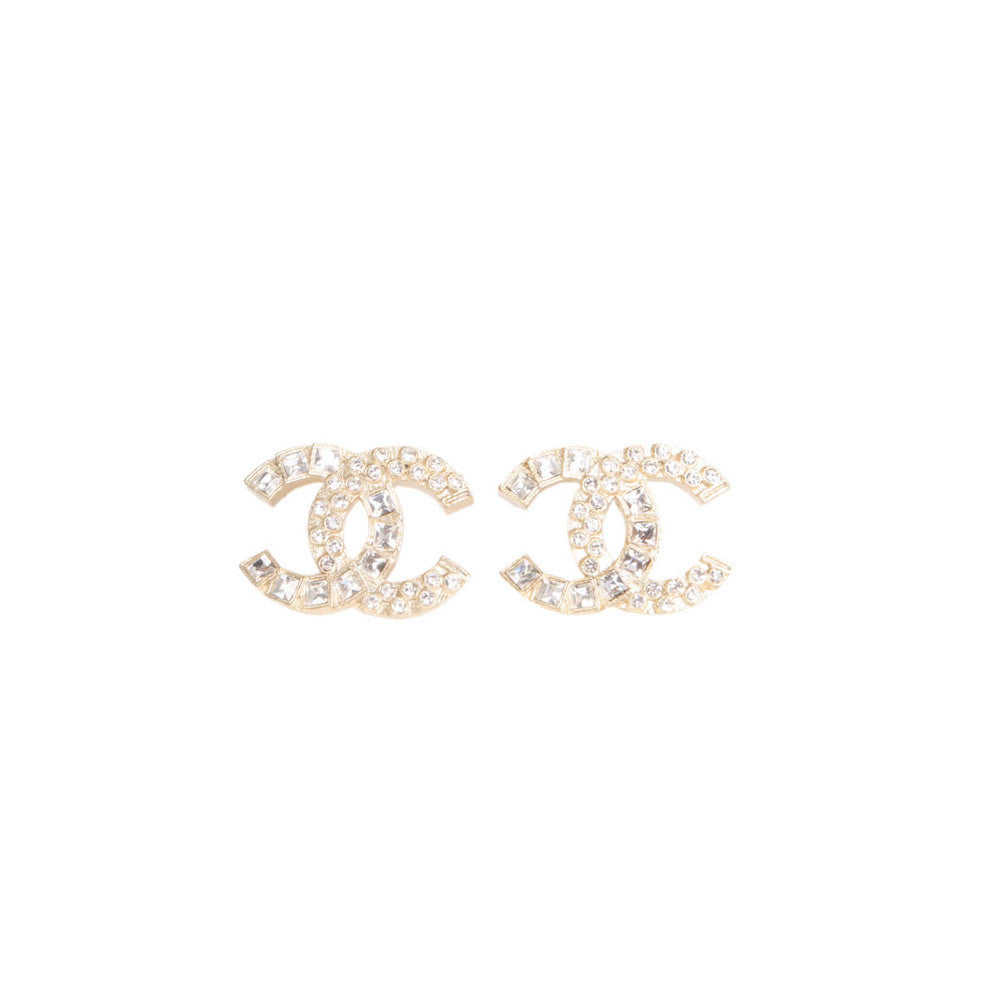 Chanel Classic Double CC Logo Earrings