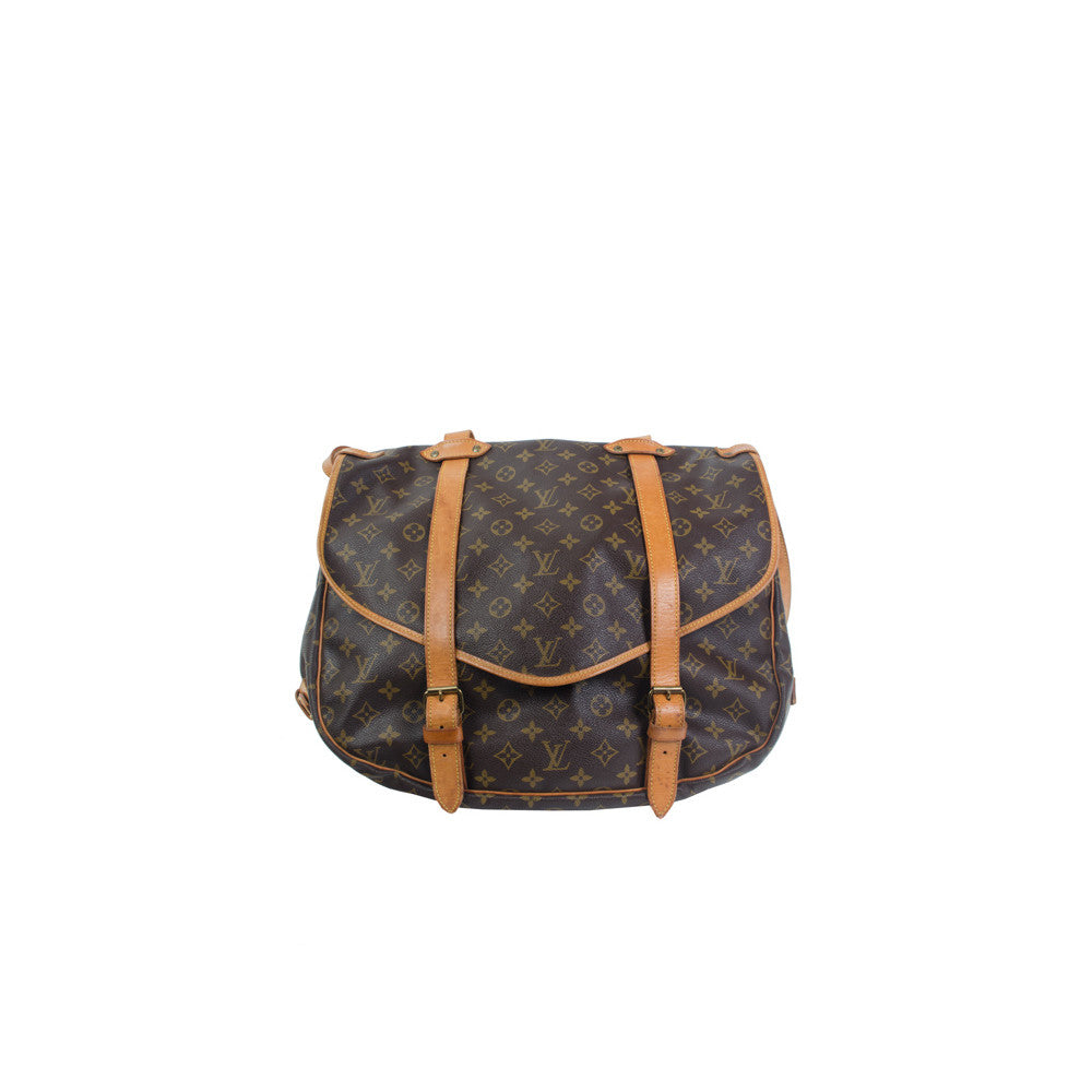 Louis Vuitton Saumur 43 Brown Cloth ref.575984 - Joli Closet