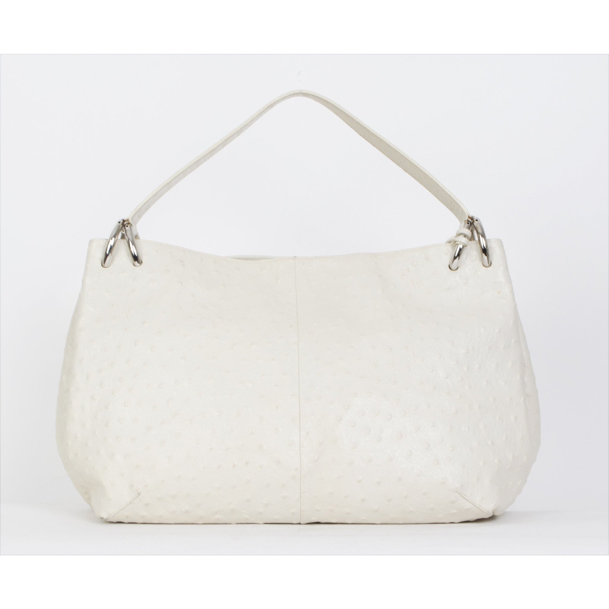 Furla Ostrich Leather Shoulder Bag