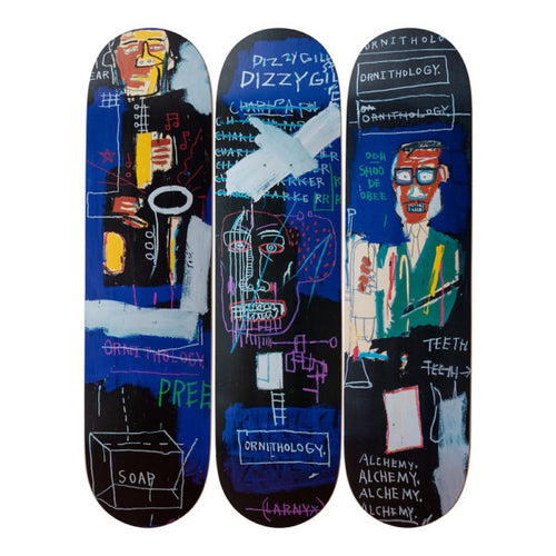 Jean- Michel Basquait- Horn Players, 1983-Skateboards - aptiques by Authentic PreOwned