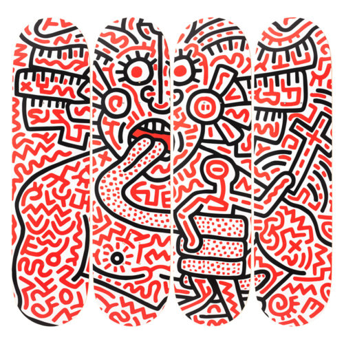 Keith Haring-Man And Medusa-Skateboards - aptiques by Authentic PreOwned