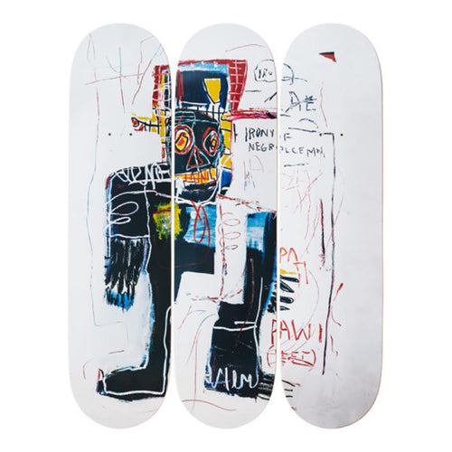 Jean-Michel Basquait- Irony of a Negro Policeman, 1981-Skateboards - aptiques by Authentic PreOwned