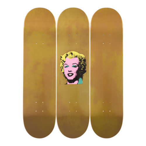 Andy Warhol-Gold Mariyln-Skateboards - aptiques by Authentic PreOwned