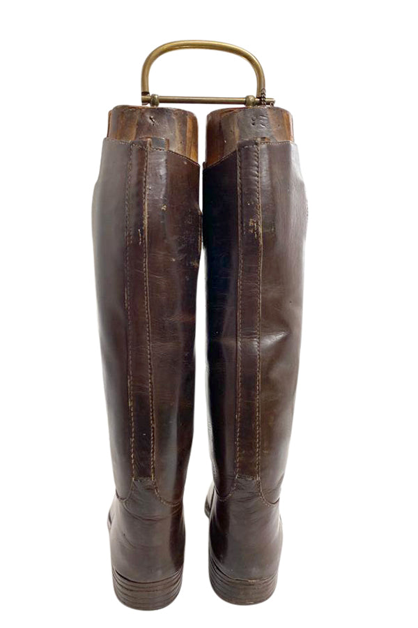 Pre-owned Louis Vuitton Leather Boots In Brown