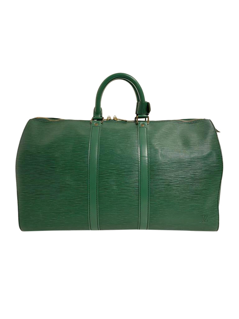 Louis Vuitton Green Epi Leather Keepall 50 - aptiques by Authentic PreOwned