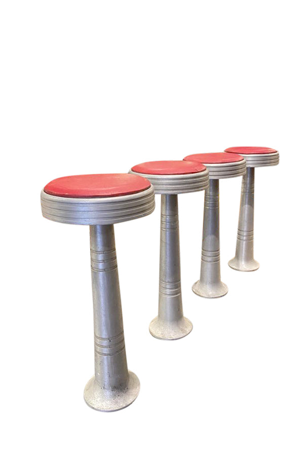 Art Deco Ice Cream Parlor / Fountain Soda Stools - aptiques by Authentic PreOwned