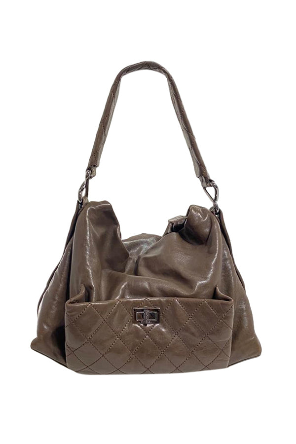 Chanel 8 Knots Olive Hobo - aptiques by Authentic PreOwned