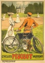 Big Moto Peugeot Poster - aptiques by Authentic PreOwned
